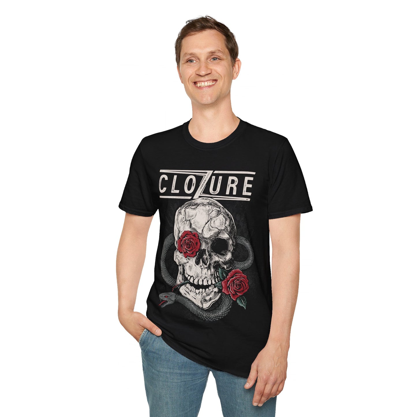 Skull, Snake, and Rose Tee